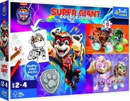 Puzzle GIANT oboustranné Skvělý tým Tlapkové patroly/Paw patrol 15 dílků v krab. 40x27cm 24m+