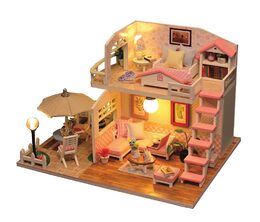 2Kids Toys miniatura domečku Růžový dům