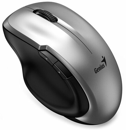 Genius Ergo 8200S Myš, bezdrátová, optická, 1200DPI, 5 tlačítek, tichá, BlueEye