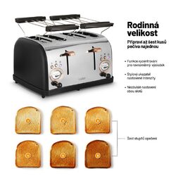 Lauben 4 Slice Toaster 1500BC