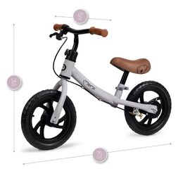 Odrážedlo MoMi BREKI s brzdou šedé