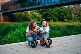 Odrážedlo MoMi BREKI s brzdou šedé