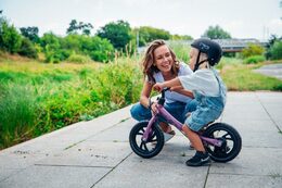 Odrážedlo MoMi BREKI s brzdou fialové