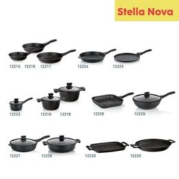 KELA Wok Stella Nova litý hliník černý 10,0cm 30,0cm 5,0l KL-12229