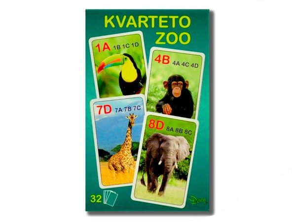 Mikro hrací karty Kvarteto ZOO