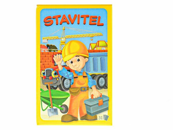Mikro hrací karty Černý Petr Pexeso Dueto STAVITEL