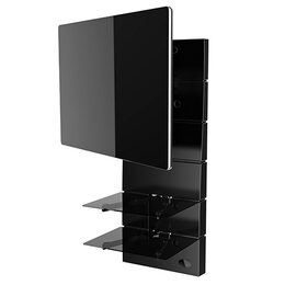 Držák TV Meliconi Ghost Design 3500 Matt pro úhlopříčky 32" až 70", nosnost 30 kg - černý