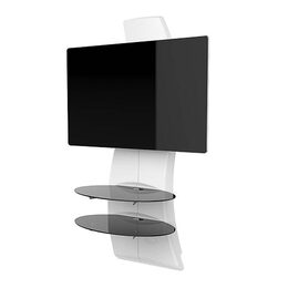 Držák TV Meliconi Ghost Design 2500 Matt pro úhlopříčky 32" až 70", nosnost 30 kg - bílý