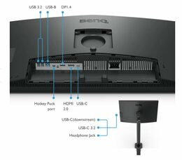 BenQ LCD PD2706UA 27" IPS/3840x2160/5ms/DP/HDMI/6xUSB/USB-C/výškově nastavitelný