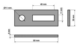 Montážní adaptér G21 plochý