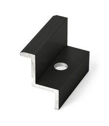Úchyt panelu G21 krajní černý, pro panel 35 mm 3 x 4 x 5 cm s otvorem M8