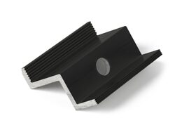 Úchyt panelu G21 krajní černý, pro panel 35 mm 3 x 4 x 5 cm s otvorem M8