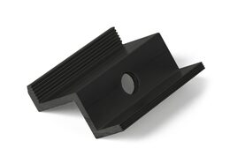 Úchyt panelu G21 krajní černý, pro panel 35 mm 3 x 4 x 5 cm s otvorem M8
