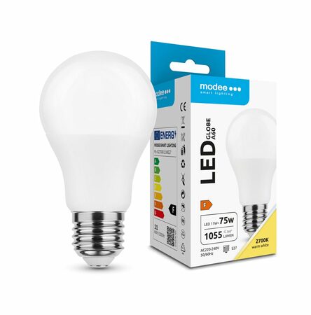 Modee E27 11W A60 LED teplá 2700K