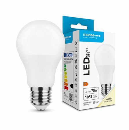 Modee E27 11W A60 LED studená 4000K