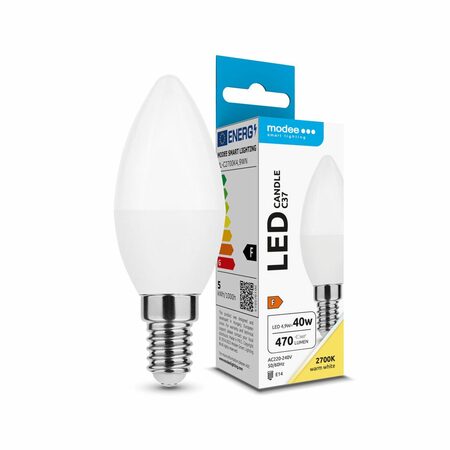 Modee E14 4,9W svíčka LED teplá 2700K