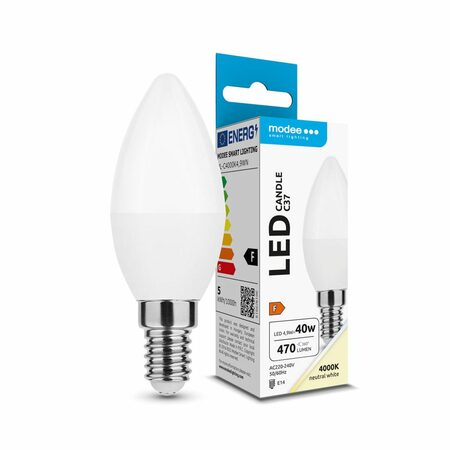 Modee E14 4,9W svíčka LED studená 4000K