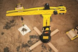 Tidlo Dřevěný jeřáb Poškozený obal