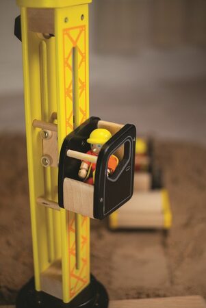 Tidlo Dřevěný jeřáb Poškozený obal