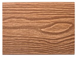 Terasové prkno G21 2,5 x 14,8 x 300 cm, Light Wood s kulatými výřezy, WPC