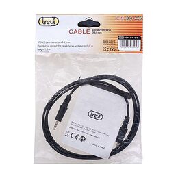 Kabel Trevi, CN 34-05, stereo, 3,5 mm, černý, 1,3 m