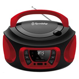 Přehrávač Roadstar, CDR-365U/RD, přenosný, CD/MP3, rádio PLL, USB, AUX IN, CD,