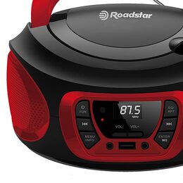 Přehrávač Roadstar, CDR-365U/RD, přenosný, CD/MP3, rádio PLL, USB, AUX IN, CD,