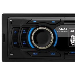 Autorádio AKAI, CA016A-9008U, pevný panel, bluetooth, LED displej, ID3 TAG, ISO