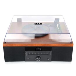 Gramofon AKAI, ATT-14BT, CD přehrávač, Bluetooth 5.0, displej, FM, USB, AUX IN,