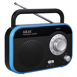 Rádio AKAI, PR003A-410, AM/FM, černá, 1 W RMS