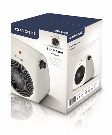 Teplovzdušný ventilátor Concept VT7040, bílý