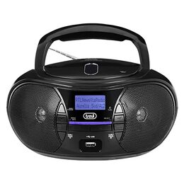 Přehrávač Trevi, CMP 581 DAB BK, přenosný CD/MP3 přehrávač, CD/CDR/CDRW/MP3,
US