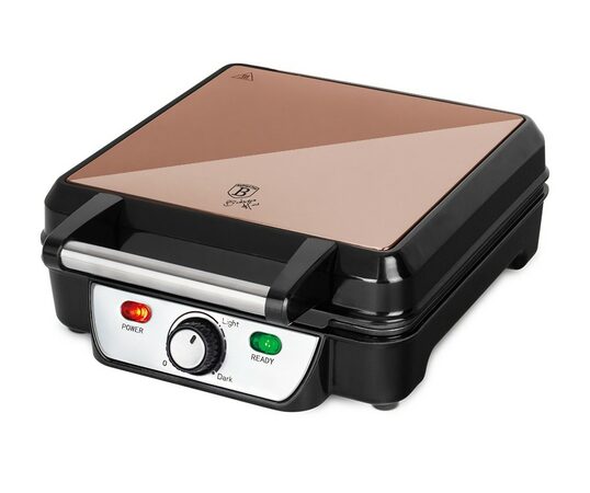 BERLINGERHAUS Vaflovač na 4 vafle Rosegold Metallic Line BH-9452