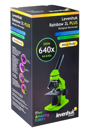 Levenhuk Mikroskop Rainbow 2L PLUS Azure