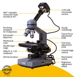 Levenhuk D320 PLUS 3M Digital Monocular Microscope