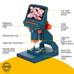Mikroskop Levenhuk LabZZ DM200 LCD digitální