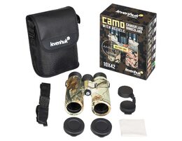 Binokulární dalekohled se zaměřovačem Levenhuk Camo 10x42, Maple