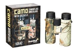Binokulární dalekohled se zaměřovačem Levenhuk Camo 10x42, Maple