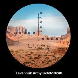 Dalekohled Levenhuk Army 10x40 se zaměřovačem