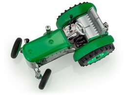 Kovap Traktor Zetor zelený na klíček kov 14cm