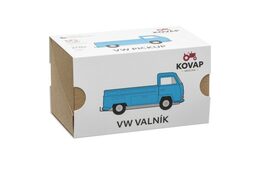 Dodávka VW T2 valník kov 12cm modrý v krabičce Kovap