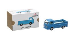 Dodávka VW T2 valník kov 12cm modrý v krabičce Kovap