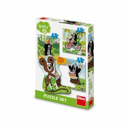 Puzzle Dino baby Krteček na louce 3v1 3-5 dílků