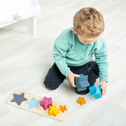 Bigjigs Toys Vkládací puzzle Hvězdy