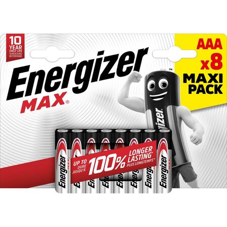 LR03 4+4BP AAA MAX Alk ENERGIZER