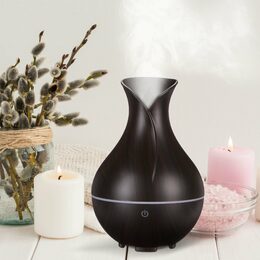Aroma difuzér Sixtol Bloom tmavé dřevo 200 ml