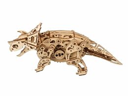 Ugears 3D dřevěné mechanické puzzle Triceratops