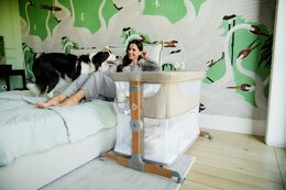 Postýlka MoMi SMART BED 4v1 šedá