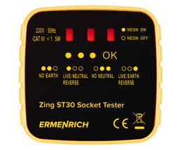Tester zásuvek Ermenrich Zing ST30