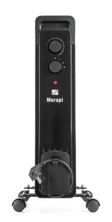 Olejový radiátor G21 Merapi černý, 11 žeber, 2500 W